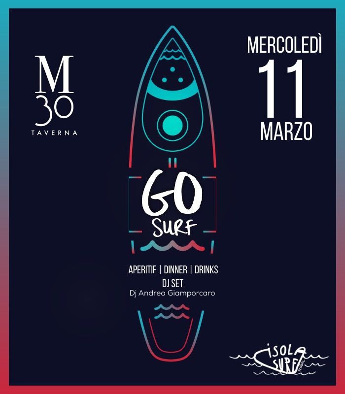 Evento rinviato - Go Surf Mercoled� 11 Marzo