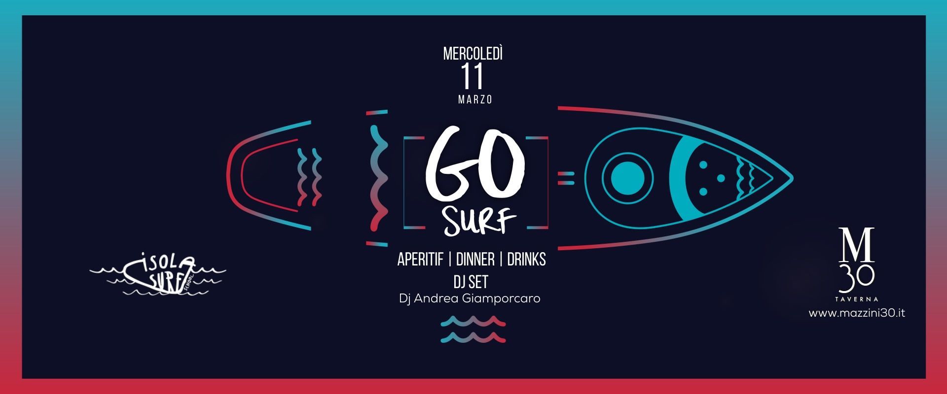Evento rinviato - Go Surf Mercoled 11 Marzo